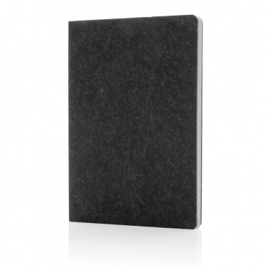 Logo trade promotional merchandise picture of: Phrase GRS certified recycled felt A5 notebook