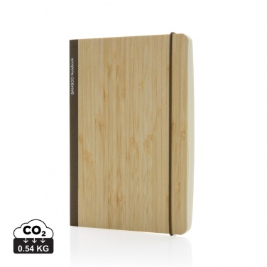 Logo trade business gift photo of: Scribe bamboo A5 Notebook