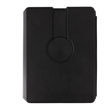 Logotrade promotional gift picture of: Swiss Peak RCS rePU notebook with 2-in-1 wireless charger