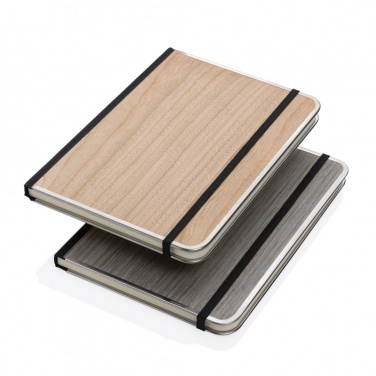Logo trade promotional items image of: Treeline A5 wooden cover deluxe notebook