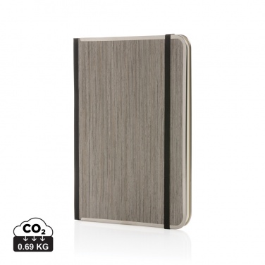 Logotrade promotional giveaway picture of: Treeline A5 wooden cover deluxe notebook