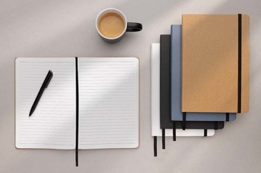 Logotrade promotional giveaways photo of: Craftstone A5 recycled kraft and stonepaper notebook
