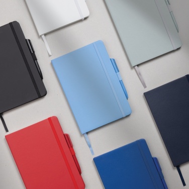 Logo trade promotional merchandise photo of: Sam A5 RCS certified bonded leather classic notebook