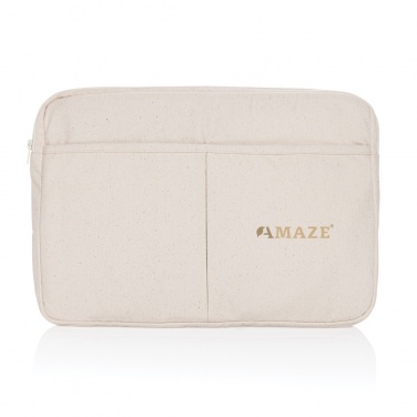 Logotrade advertising product picture of: Laluka AWARE™ recycled cotton 15.6 inch laptop sleeve