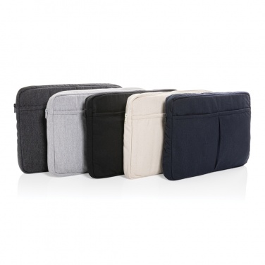 Logotrade promotional giveaway picture of: Laluka AWARE™ recycled cotton 15.6 inch laptop sleeve
