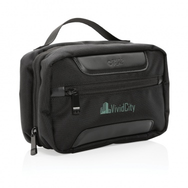 Logotrade promotional gift image of: Swiss Peak AWARE™ RPET Voyager toiletry bag