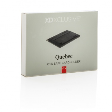 Logo trade advertising products image of: Quebec RFID safe cardholder