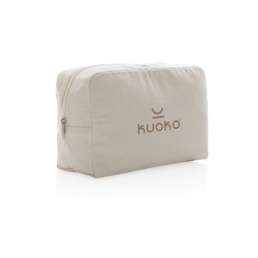 Logotrade promotional giveaway image of: Impact Aware™ 285 gsm rcanvas toiletry bag undyed