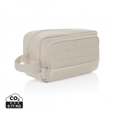 Logo trade corporate gifts image of: Armond AWARE™ RPET toiletry bag