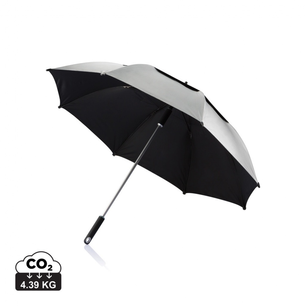 Logo trade promotional giveaways picture of: 27” Hurricane storm umbrella