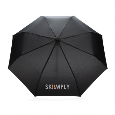 Logotrade promotional product image of: 20.5" Impact AWARE™ RPET 190T Pongee bamboo mini umbrella