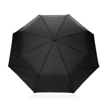 Logotrade promotional gift image of: Kaycey 21" AWARE™ RPET Acacia wood mini auto open umbrella