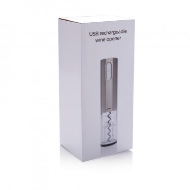 Logo trade advertising product photo of: Electric wine opener - USB rechargeable