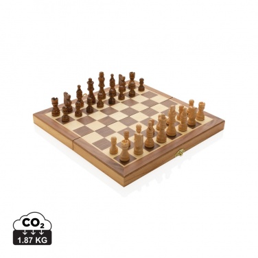 Logo trade advertising product photo of: Luxury wooden foldable chess set