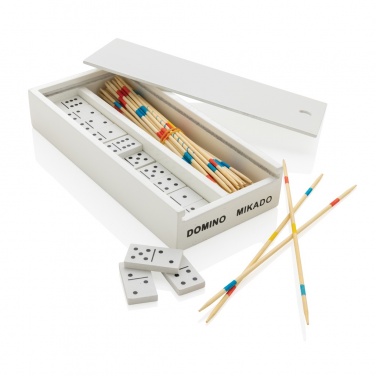 Logotrade promotional products photo of: Deluxe mikado/domino in wooden box