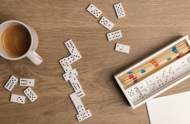 Logotrade corporate gift image of: Deluxe mikado/domino in wooden box