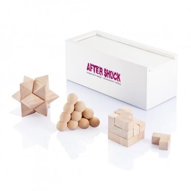 Logo trade business gifts image of: 3 pcs brain teaser set