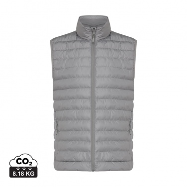 Logo trade business gifts image of: Iqoniq Meru men recycled polyester bodywarmer
