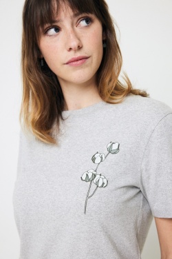 Logo trade corporate gift photo of: Iqoniq Manuel recycled cotton t-shirt undyed