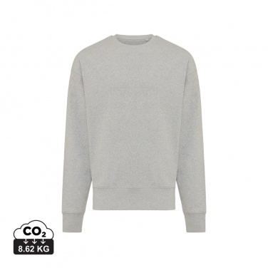 Logo trade promotional products image of: Iqoniq Kruger relaxed recycled cotton crew neck
