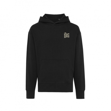 Logo trade promotional giveaways image of: Iqoniq Yoho recycled cotton relaxed hoodie