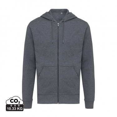 Logo trade promotional merchandise photo of: Iqoniq Abisko recycled cotton zip through hoodie
