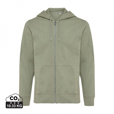 Logo trade promotional gifts picture of: Iqoniq Abisko recycled cotton zip through hoodie