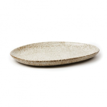 Logo trade promotional merchandise picture of: VINGA Nuvem stoneware serving plate