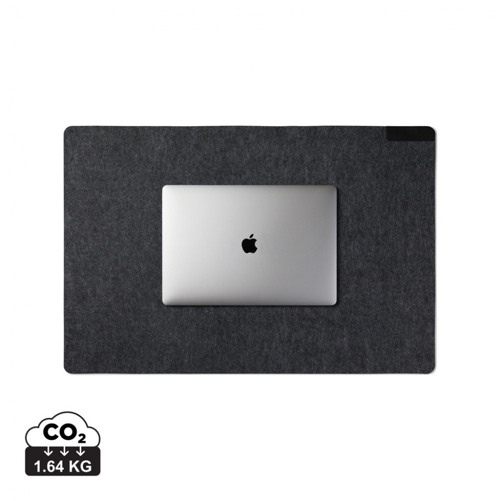 Logo trade business gift photo of: VINGA Albon GRS recycled felt desk pad
