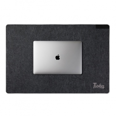 Logo trade promotional items image of: VINGA Albon GRS recycled felt desk pad