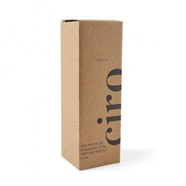 Logo trade promotional merchandise picture of: VINGA Ciro RCS recycled vacuum bottle 800ml