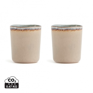 Logo trade promotional products image of: VINGA Nomimono stoneware mug, 2 pcs set