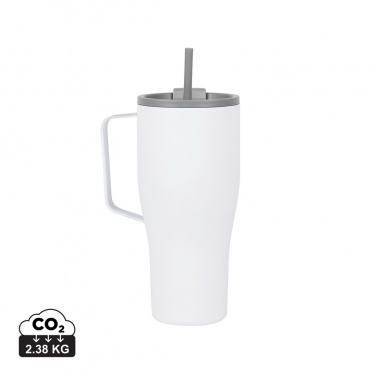 Logo trade business gifts image of: VINGA Eos voyager RCS recycled SS 800ml thermos cup
