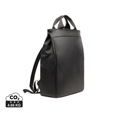 Logo trade promotional giveaway photo of: VINGA Bermond RCS recycled PU backpack