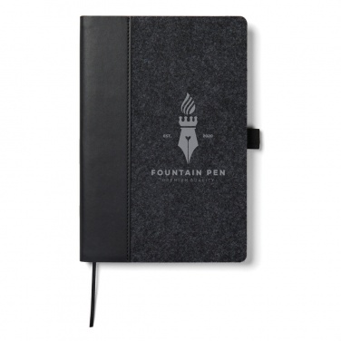 Logotrade promotional item image of: VINGA Albon GRS recycled felt notebook
