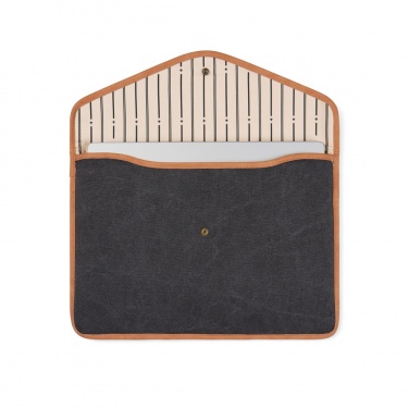 Logotrade promotional product image of: VINGA Bosler GRS recycled canvas 16" laptop sleeve