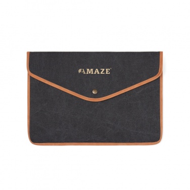 Logo trade promotional product photo of: VINGA Bosler GRS recycled canvas 16" laptop sleeve