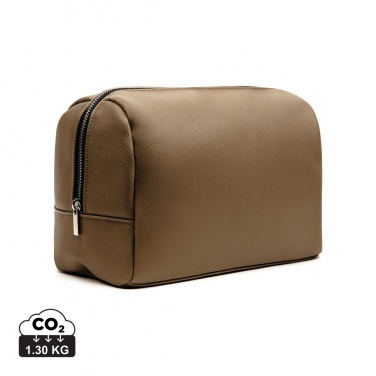 Logo trade corporate gift photo of: VINGA Bermond RCS recycled PU toiletry bag
