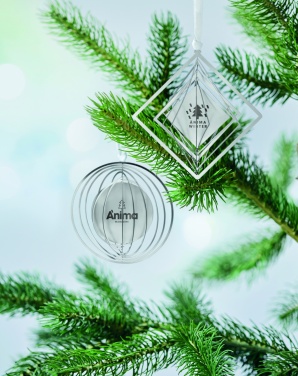Logo trade promotional giveaways image of: Circle decoration with ribbon