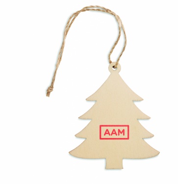 Logotrade promotional product picture of: Wooden Tree shaped hanger