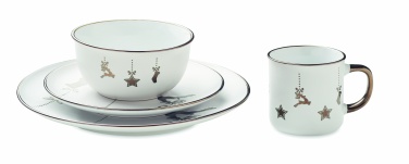 Logotrade promotional product picture of: 4 piece ceramic place setting
