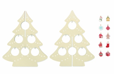 Logo trade business gift photo of: Wooden Xmas tree decoration