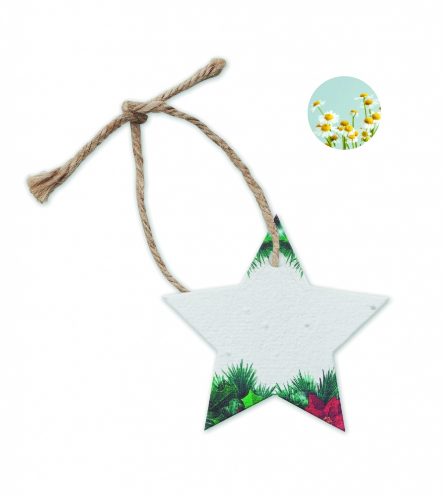 Logotrade advertising product image of: Seed paper Xmas ornament
