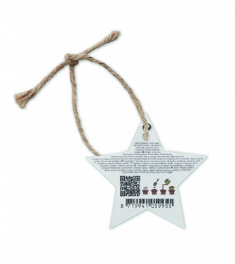 Logo trade corporate gift photo of: Seed paper Xmas ornament