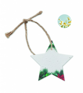 Logo trade promotional gifts picture of: Seed paper Xmas ornament