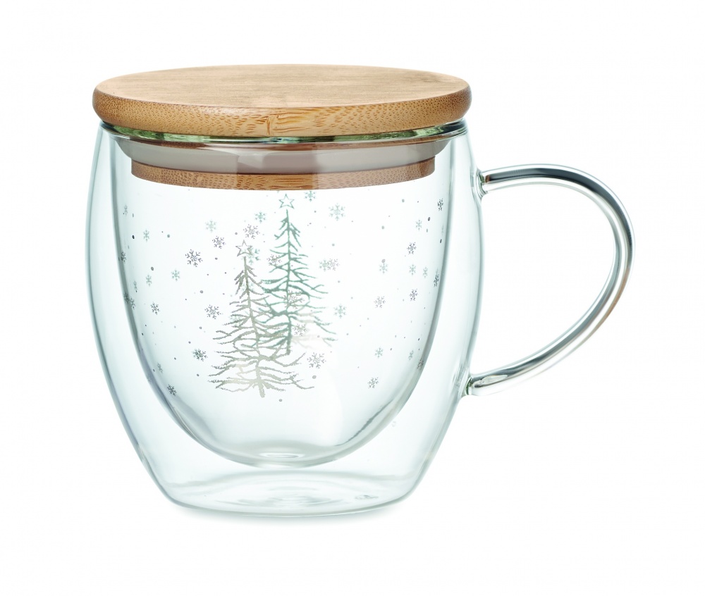 Logo trade business gift photo of: Double wall borosilicate mug