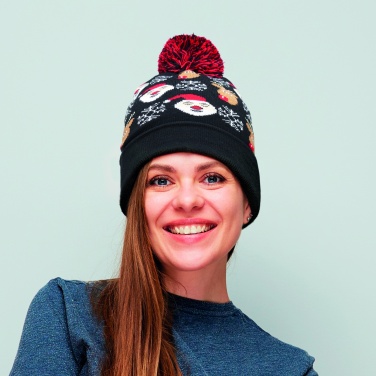 Logo trade promotional merchandise picture of: Christmas knitted beanie