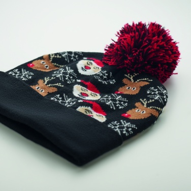Logo trade promotional gifts picture of: Christmas knitted beanie