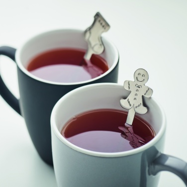 Logo trade corporate gifts image of: Set of 4 Christmas tea spoon