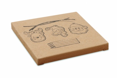 Logo trade promotional products image of: Drawing wooden ornaments set